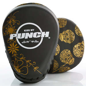 Pads: FOCUS PADS - Urban™ - GOLD SKULL ART - BLACK