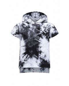 Tops: Tall Hooded Tee - Tie Dye