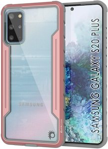 Punkcase S20+ Plus ravenger Case Protective Military Grade Multilayer Cover [Rose-Gold]