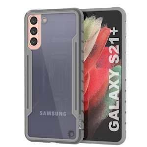 Punkcase S21+ Plus ravenger Case Protective Military Grade Multilayer Cover [Grey]
