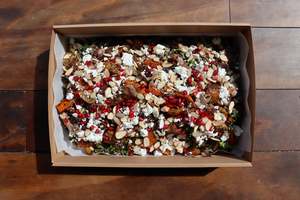 Lunch: Za’tar roast vegetable and quinoa salad