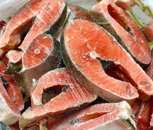 SALMON STEAK - with bone