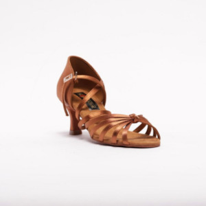 Juju: Dance Fever Knotted Plain Latin Sandal S27BT