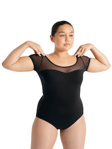 Capezio Mesh Yoke S/S Leo SE1039W
