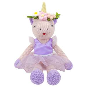 Gifts Accessories: Mad Ally Eunice Knitted Unicorn Soft plush toy