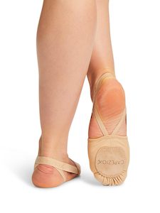 Half Shoes: Capezio Hanami Canvas Turning Shoe Adults Nude H064W