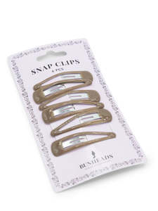 Capezio Bunheads Snap Clips Light Brown BH1513U