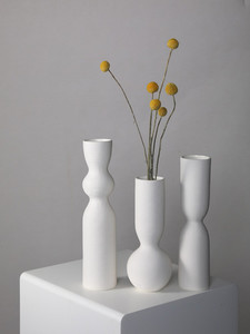 Geometric Brushed Vase Puredeco
