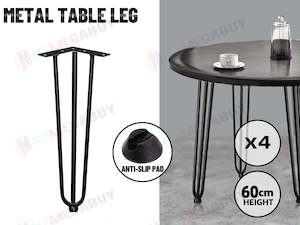 Business Farming Industry: Metal Legs* 4 x Coffee Dinner Hairpin Table Leg Coffee Table Legs* 3 Rod 60cm