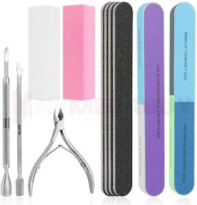 Jewellery Watches: Nail file polishing buffers Manicure pusher  Cuticle Nipper*D Front,  Nail combo,  OT- 0966