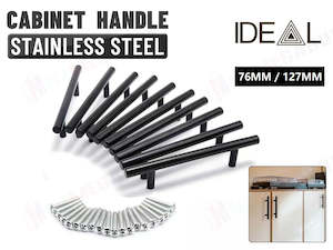 Kitchen Cabinet Door Handles Matte Black Stainless Steel Door Drawer Pull T Bar*&hellip;