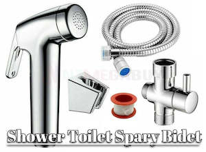 Bathroom: Douche Toilet Spray Wash Jet  Bidet