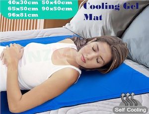 Bedroom Furniture: Gel Cooling Mat for Bed Sofa Laptop Pad Cool Summer Multi-Size*5 Sizes