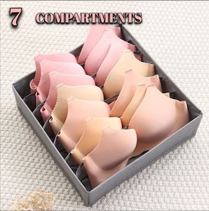 Foldable Storage Drawer Organizer  Divider  7 compartments