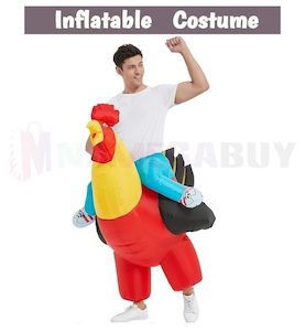 Party Festive Supplies: Rooster Fancy Dress Inflatable Suit - Fan Operated Costume