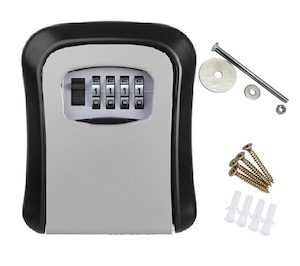 Security Lock Alarms: Weather Resistant 4 Digit Wall Mounted Key Safe Box Storage * 4 Colors