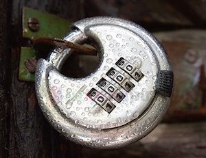 Security Lock Alarms: Stainless Steel Heavy Duty 70mm Disc 4 Digit Padlock