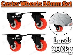 Outdoor Furniture: Swivel Caster 50mm Transport Rolling Wheel Set