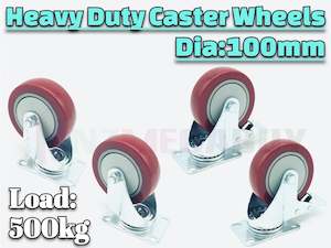 Outdoor Furniture: Swivel Caster 100mm Transport Rolling Wheel Set