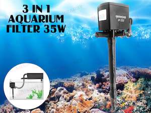 Aquarium: Aquarium Filter Water Pump *35W *3-in-1
