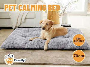 Cat 1: Dog Cat Calming Bed Pet Light Grey * 3 Sizes