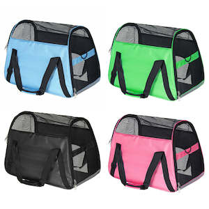 Cat 1: Pet Dog Cat Carrier bag Soft Crate Travel Carry Cage  Foldable * Black/Blue/Hotpink/Green  53CM