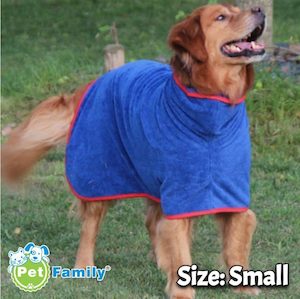 Dog: Dog Bathing Supplies Pet Nightwear Pet Bath Towel Dog Bathrobe Dog Drying Coat * 4 Sizes