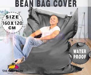 Bean Bag Covers: LAZY BEAN® OXFORD Large Bean Bag Cover Indoor/Outdoor Anti UV 30+*Charcol
