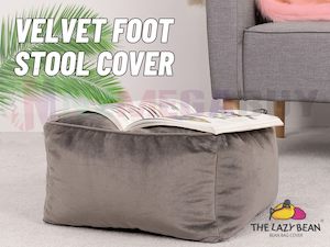 Bean Bag Covers: LAZY BEAN® Velvet BEAN BAG OTTOMAN COVER