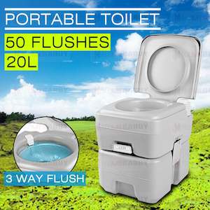 Camping Toilet Showers: 20L Outdoor Portable Camping Toilet - T-type