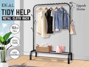 Cable Adaptors: SINGLE POLE CLOTHES RACK Black