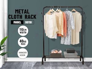 Cable Adaptors: Metal  Cloth Rack * Black