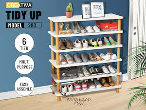 Bedrooms Furniture: Shoe Rack Cabinet with solid wood post * 2 Sizes