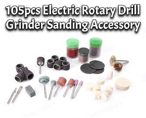 Tools: Rotary Tool Set Electric Drill Grinder Grinding Polishing Sanding Kit 105pcs