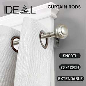Curtains Blinds: Window Curtain Rods  Extendable Adjustable - 70cm--120cm , 167cm-- 305cm