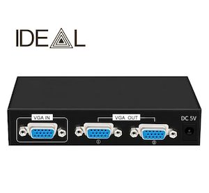 Electronics Photography: 1 PC to 2 Monitor VGA LCD Splitter Box (Clearance)