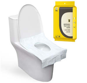 Home Living: 50pcs Disposable Waterproof Toilet Seat Cover