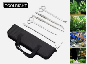 Pets Animals: Aquarium Tool Kit Stainless Steel  5pc Combo