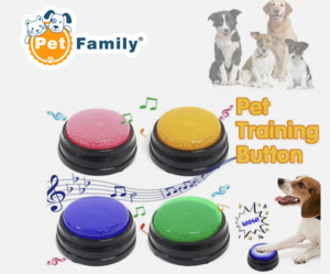 Pets Animals: Pet Starter Recordable Talking Speaking Buttons Dog Training Communication Toys