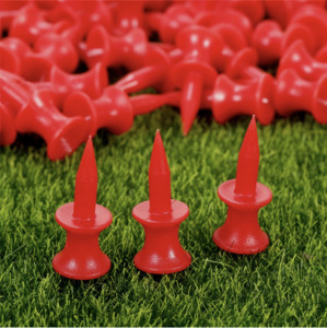 100PCS RED Golf Training Aids Tees 30mm