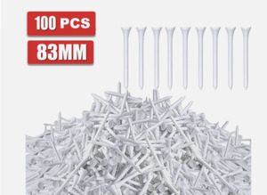 Sports: Wood Wooden Golf Tees 83mm  x 100pc