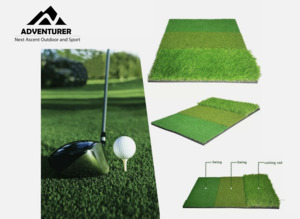 Golf Mat 3-in-1 Practice Mat Outdoor Indoor Training Mat Hitting Mat Driving Pad