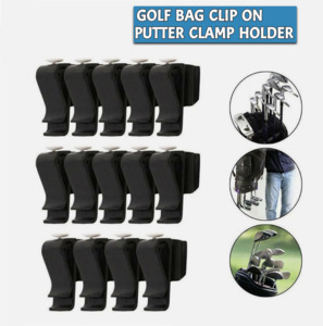 14Pcs Golf Bag Clip On Putter Clamp Holder Putting Club Ball Marker Organizer