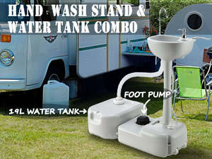 Portable Handwash Stand NZ – Outdoor Foot Pump Sink