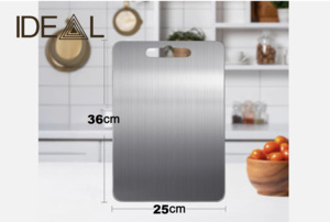 Kitchen: Stainless Steel Cutting Board - 3 Sizes