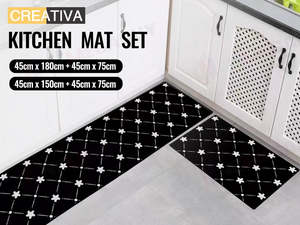 Kitchen Mat Set 2PCS – Non-Slip Washable Kitchen Mats