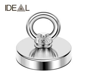 Salvage Magnet Recovery Neodymium Strong Magnetic Hook Treasure Hunting Fishing *3 Sizes