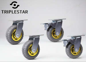 Business Farming Industry: Heavy Duty 150mm Rubber Swivel Caster Wheels – Industrial Transport Wheels