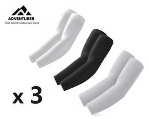 3 Pairs Cooling UV Arm Sleeves for Sport & Outdoor Use