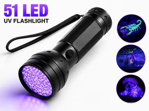 UV Flashlight 51 LED Torch